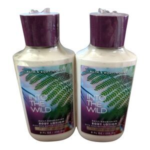 2X BATH & BODY WORKS INTO THE WILD BODY LOTIONS 8OZ RARE NEW SEALED